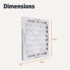 imageAmazon Basics 14x20x1 Air Filter 6 Pack MERV 8 AC Furnace Filters Actual Size 1375quot x 1975quot x 075quot12x12x1