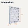 imageAmazon Basics 14x20x1 Air Filter 6 Pack MERV 8 AC Furnace Filters Actual Size 1375quot x 1975quot x 075quot14x14x1
