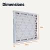 imageAmazon Basics 14x20x1 Air Filter 6 Pack MERV 8 AC Furnace Filters Actual Size 1375quot x 1975quot x 075quot14x20x1