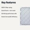 imageAmazon Basics 14x20x1 Air Filter 6 Pack MERV 8 AC Furnace Filters Actual Size 1375quot x 1975quot x 075quot16x25x1