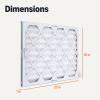 imageAmazon Basics 14x20x1 Air Filter 6 Pack MERV 8 AC Furnace Filters Actual Size 1375quot x 1975quot x 075quot16x25x1