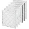 imageAmazon Basics 14x20x1 Air Filter 6 Pack MERV 8 AC Furnace Filters Actual Size 1375quot x 1975quot x 075quot20x20x1