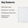imageAmazon Basics 14x20x1 Air Filter 6 Pack MERV 8 AC Furnace Filters Actual Size 1375quot x 1975quot x 075quot20x25x1