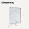 imageAmazon Basics 14x20x1 Air Filter 6 Pack MERV 8 AC Furnace Filters Actual Size 1375quot x 1975quot x 075quot20x25x1