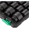 imageAmazon Basics 19Piece 12Inch Drive 6 Point Shallow Impact Socket Set SAE Size With Carrying Case 102quot x 85quot x 24quotPreviously Denali brand102 x 85 x 24 inch