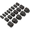 imageAmazon Basics 19Piece 12Inch Drive 6 Point Shallow Impact Socket Set SAE Size With Carrying Case 102quot x 85quot x 24quotPreviously Denali brand102 x 85 x 24 inch