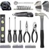 imageAmazon Basics 65 Piece Home Basic Repair Tool Kit Set With Bag Silver Black65Piece
