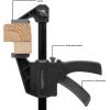 imageAmazon Basics 6Piece Trigger Clamp Set 2 Pack of 4inch 4 Pack of 6inch BlackGrey6Piece