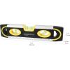 imageAmazon Basics 9Inch Magnetic Torpedo Level and Ruler 1809045 Degree Bubbles Black9Inch