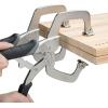 imageAmazon Basics Adjustable Metal Face Clamps for Woodworking Welding or Repairs 11inch Pack of 2 BlackSilver11Inch