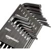 imageAmazon Basics Allen WrenchHex Key Set SAE ampamp Metric Sizes Chrome Vanadium Steel 2 Organized Holders 36Piece SetBlack