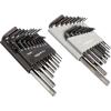 imageAmazon Basics Allen WrenchHex Key Set SAE ampamp Metric Sizes Chrome Vanadium Steel 2 Organized Holders 36Piece SetBlack