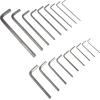 imageAmazon Basics Allen WrenchHex Key Set SAE ampamp Metric Sizes Chrome Vanadium Steel 2 Organized Holders 36Piece SetBlack