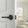 imageAmazon Basics Contemporary Madison Door Lever  Passage  Matte Black 6PackMatte Black