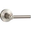 imageAmazon Basics Contemporary Madison Door Lever  Passage  Matte Black 6PackSatin Nickel