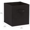 imageAmazon Basics Cube Organizer Storage Bins Handles Collapsible Fabric Pack of 6 105quotx105quotx11quot NavyBlack