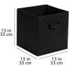 imageAmazon Basics Cube Organizer Storage Bins Handles Collapsible Fabric Pack of 6 105quotx105quotx11quot NavyBlack