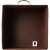 imageAmazon Basics Cube Organizer Storage Bins Handles Collapsible Fabric Pack of 6 105quotx105quotx11quot NavyBrown
