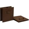 imageAmazon Basics Cube Organizer Storage Bins Handles Collapsible Fabric Pack of 6 105quotx105quotx11quot NavyBrown