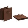 imageAmazon Basics Cube Organizer Storage Bins Handles Collapsible Fabric Pack of 6 105quotx105quotx11quot NavyBrown