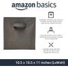 imageAmazon Basics Cube Organizer Storage Bins Handles Collapsible Fabric Pack of 6 105quotx105quotx11quot NavyGray