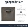 imageAmazon Basics Cube Organizer Storage Bins Handles Collapsible Fabric Pack of 6 105quotx105quotx11quot NavyGray