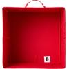 imageAmazon Basics Cube Organizer Storage Bins Handles Collapsible Fabric Pack of 6 105quotx105quotx11quot NavyRed