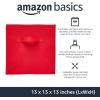 imageAmazon Basics Cube Organizer Storage Bins Handles Collapsible Fabric Pack of 6 105quotx105quotx11quot NavyRed