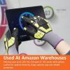 imageAmazon Basics Cut Level A1 Abrasion ANSI Level A4 Impact Protection Gloves with Touch Screen Friendly 15G Sandy Nitrile Palm Pack of 120 Pairs Yellow Size XXSmall3XLarge
