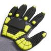 imageAmazon Basics Cut Level A1 Abrasion ANSI Level A4 Impact Protection Gloves with Touch Screen Friendly 15G Sandy Nitrile Palm Pack of 120 Pairs Yellow Size XXSmallXXXS