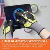 imageAmazon Basics Cut Level A1 Abrasion ANSI Level A4 Impact Protection Gloves with Touch Screen Friendly 15G Sandy Nitrile Palm Pack of 120 Pairs Yellow Size XXSmallXXLarge