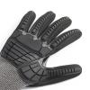 imageAmazon Basics Cut Level A2 Abrasion ANSI Level A4 Impact Protection Gloves with Touch Screen Friendly 15G Sandy Nitrile Palm Pack of 100 Pairs Black Size XXSmall3XLarge