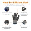 imageAmazon Basics Cut Level A2 Abrasion ANSI Level A4 Impact Protection Gloves with Touch Screen Friendly 15G Sandy Nitrile Palm Pack of 100 Pairs Black Size XXSmallMedium