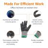 imageAmazon Basics Cut Level A2 Abrasion ANSI Level A4 Impact Protection Gloves with Touch Screen Friendly 15G Sandy Nitrile Palm Pack of 100 Pairs Black Size XXSmallLarge