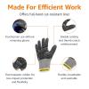 imageAmazon Basics Cut Level A2 Abrasion ANSI Level A4 Impact Protection Gloves with Touch Screen Friendly 15G Sandy Nitrile Palm Pack of 100 Pairs Black Size XXSmallSmall