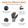 imageAmazon Basics Cut Level A2 Abrasion ANSI Level A4 Impact Protection Gloves with Touch Screen Friendly 15G Sandy Nitrile Palm Pack of 100 Pairs Black Size XXSmall3XLarge