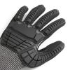 imageAmazon Basics Cut Level A2 Abrasion ANSI Level A4 Impact Protection Gloves with Touch Screen Friendly 15G Sandy Nitrile Palm Pack of 100 Pairs Black Size XXSmallXLarge
