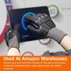 imageAmazon Basics Cut Level A2 Abrasion ANSI Level A4 Impact Protection Gloves with Touch Screen Friendly 15G Sandy Nitrile Palm Pack of 100 Pairs Black Size XXSmallXLarge