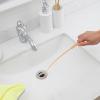 imageAmazon Basics Drain Clog Remover Tool Includes 5 Plastic and 1 Stainless Drain Snakes Effectively Clean Hair and Other Clog for Toilet Kitchen Sink Bathroom Tub 6 Pack