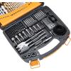 imageAmazon Basics Drill ampamp Driver Multi Bit Set Alloy Steel Wood Straight Drill Bits for Metal Wood Plastic Masonry with Storage Case 100Piece