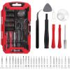 imageAmazon Basics Electronics Screwdriver Set 32Piece Tool Kit for Repair and Maintenance Red32Piece
