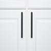 imageAmazon Basics Euro Bar Cabinet Handle 12inch Diameter 538 in Length 3 in Hole Center Flat Black Pack of 10 AB1500FB10Flat Black