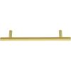 imageAmazon Basics Euro Bar Cabinet Handle 12inch Diameter 538 in Length 3 in Hole Center Flat Black Pack of 10 AB1500FB10Golden Champagne