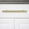 imageAmazon Basics Euro Bar Cabinet Handle 12inch Diameter 538 in Length 3 in Hole Center Flat Black Pack of 10 AB1500FB10Golden Champagne