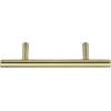 imageAmazon Basics Euro Bar Cabinet Handle 12inch Diameter 538 in Length 3 in Hole Center Flat Black Pack of 10 AB1500FB10Golden Champagne