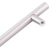 imageAmazon Basics Euro Bar Cabinet Handle 12inch Diameter 538 in Length 3 in Hole Center Flat Black Pack of 10 AB1500FB10Satin Nickel