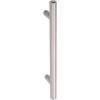 imageAmazon Basics Euro Bar Cabinet Handle 12inch Diameter 538 in Length 3 in Hole Center Flat Black Pack of 10 AB1500FB10Satin Nickel