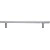 imageAmazon Basics Euro Bar Cabinet Handle 12inch Diameter 538 in Length 3 in Hole Center Flat Black Pack of 10 AB1500FB10Satin Nickel