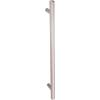 imageAmazon Basics Euro Bar Cabinet Handle 12inch Diameter 538 in Length 3 in Hole Center Flat Black Pack of 10 AB1500FB10Satin Nickel