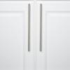 imageAmazon Basics Euro Bar Cabinet Handle 12inch Diameter 538 in Length 3 in Hole Center Flat Black Pack of 10 AB1500FB10Satin Nickel